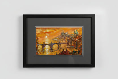 Sunset over Charles Bridge
